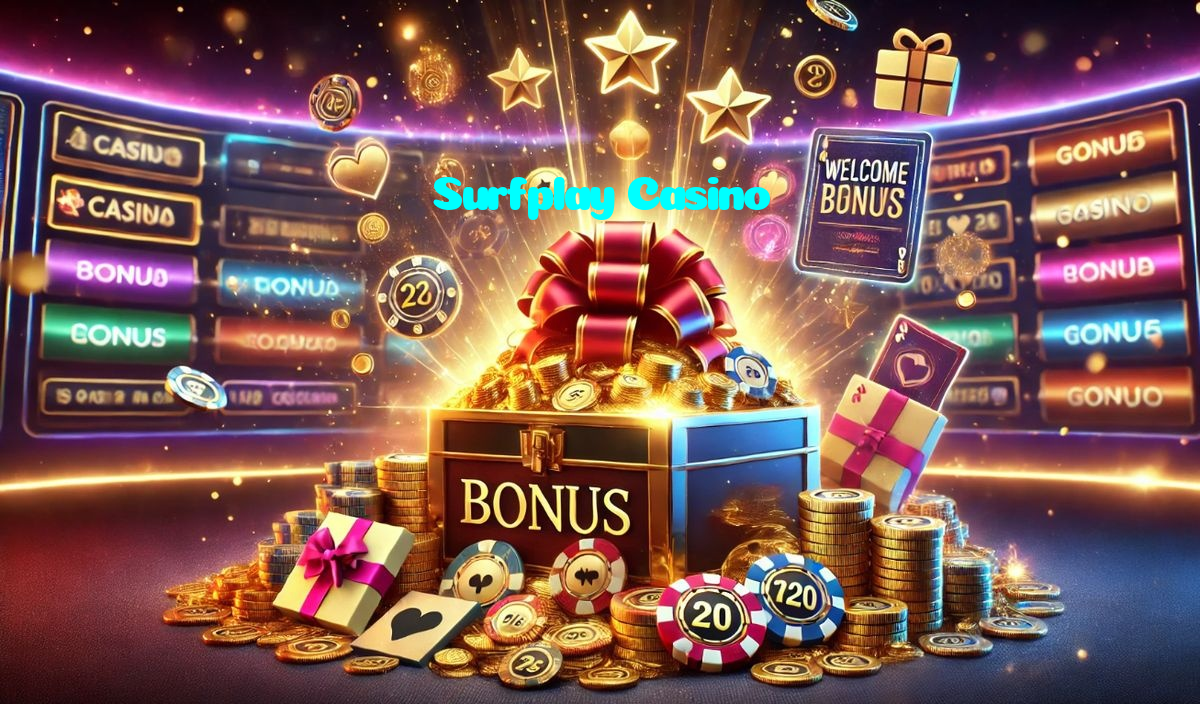 Surfplay Casino خوش آمدید بونس +600% پیشکش موبائل ایپ کے پروموشن سیکشن میں دکھائی دیتی ہے۔